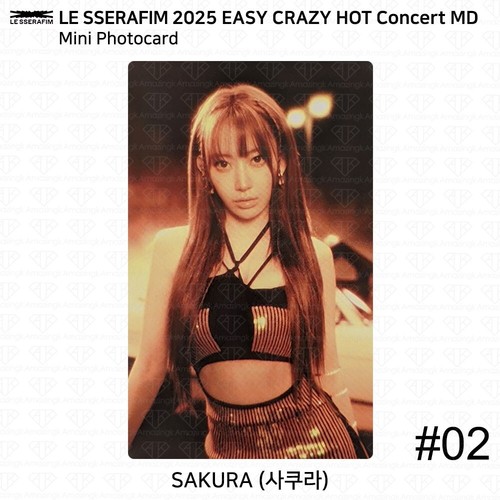 LE SSERAFIM 2025 Easy Crazy Hot Concert MD Benefit Photocard Film Photo KPOP - Picture 36 of 103