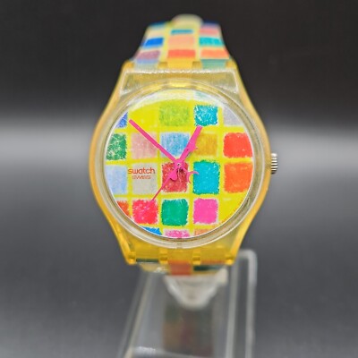1998 vintage Swatch Gent AGATIC AGATAC GK280 by Ágatha Ruíz de la Prada 