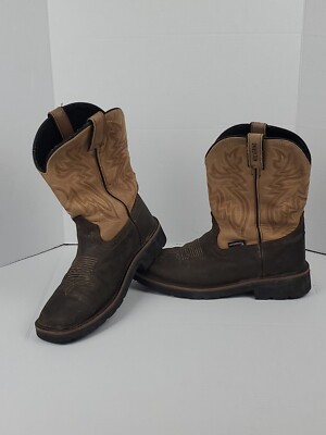 WOLVERINE Rancher WP Sz 9M Boots Western Style Work W08658