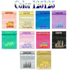 100 125125 COLOR LOT APPLE MINI ZIP BAGGIES U CHOOSE COLOR OR MIX