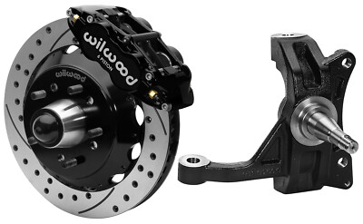 WILWOOD DISC BRAKES,2.5'' DROP PROSPINDLES,FR,63-70 C10,C15,2WD,13.06'' DRLD,5 LUG