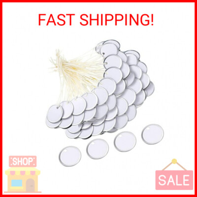 Metal Rim Tags Key Tags Round Blank Paper Tags with Knotted Strings ...