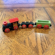 BRIO Wooden Train Vintage 3 Cars Magnetic Cars 70s 80s Kids Collectible