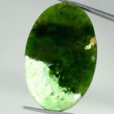 29.70Cts Natural Chrome Chalcedony Oval Cabochon Gemstone 23X36X4MM