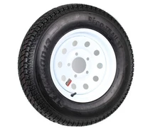 Trailer Tire Rim St175/80d13 175/80 D 13 B78-13 Lrc 5 Lug Wheel White Modular