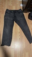 Men Black Denim Jeans Solid Regular Fit 5-Pocket Design with Pockets
