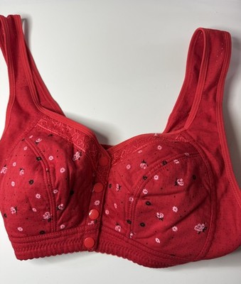 3 Daisy Bras for Older Women Daisy Bra For Seniors, Front Close Button Bras