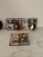 Rare Ty Beanie Babies McDonald's Dinosaur Trio Set of 3 ALL NEW IN BOXES