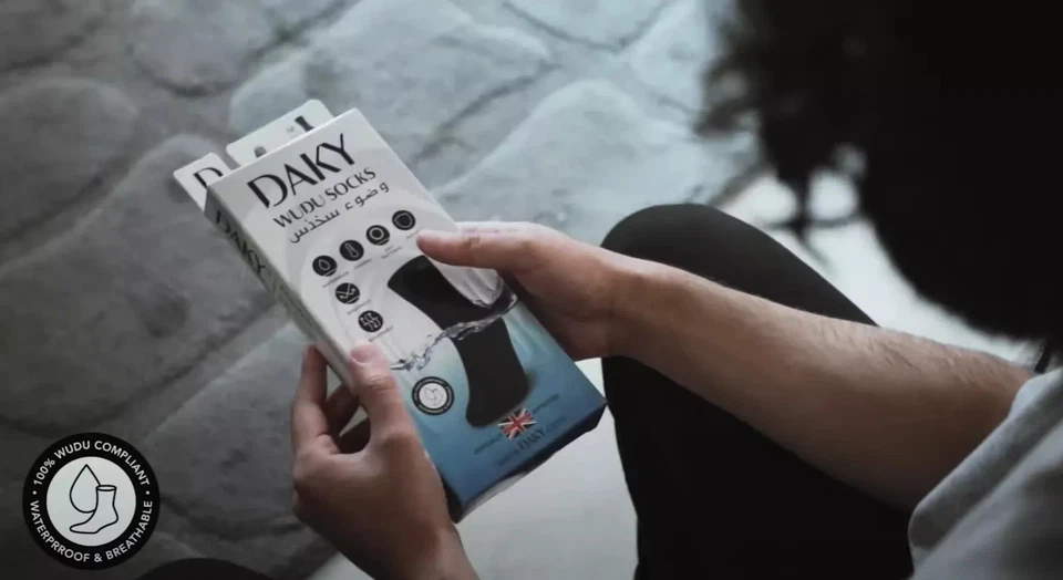 WATERPROOF SOCKS - WUDU / WUDHU MASAH PERFORMANCE SOCKS (PHANTOM X) - Image 3 of 4