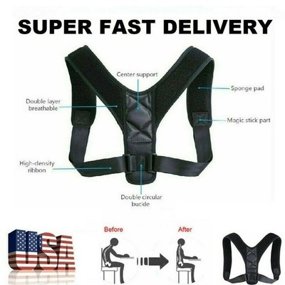 Back Brace Posture Corrector for Women and Men, Shoulder Straightener Adjustable