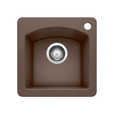 Blanco 440202 Diamond SILGRANIT 15'' Dual Mount Bar Sink - Café