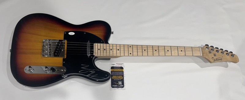 ZACH TOP SIGNED SUNBURST ELECTRIC GUITAR COUNTRY STAR I NEVER LIE JSA COA