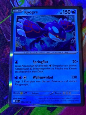 Kyogre 034/132 Holo selten Deutsch NM Mega Entwicklung MEG Pokémon TCG
