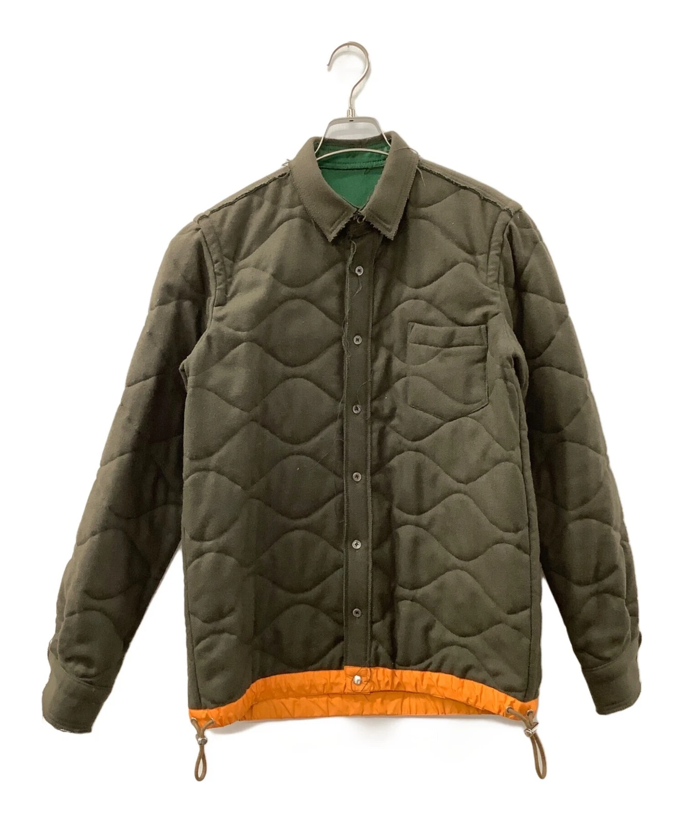 sacai giacca trapuntata kaki taglia: M