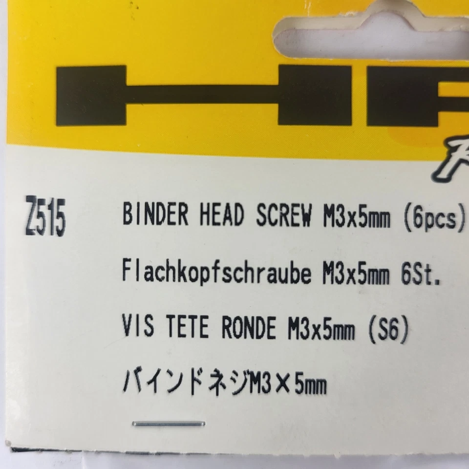 HPI Racing Binder Head Screw M3x5mm Black 18 pcs Part Number Z515 New - Image 3 of 4