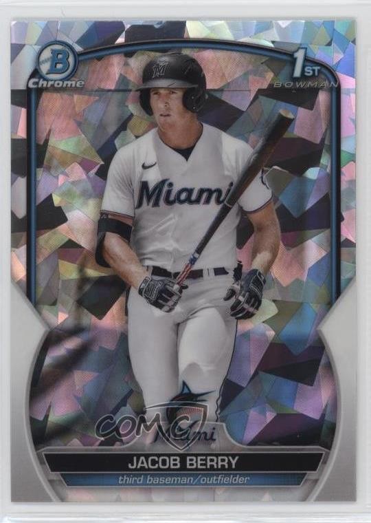 2023 Bowman Chrome Prospects Atomic Refractor Jacob Berry #BCP-108 10jr