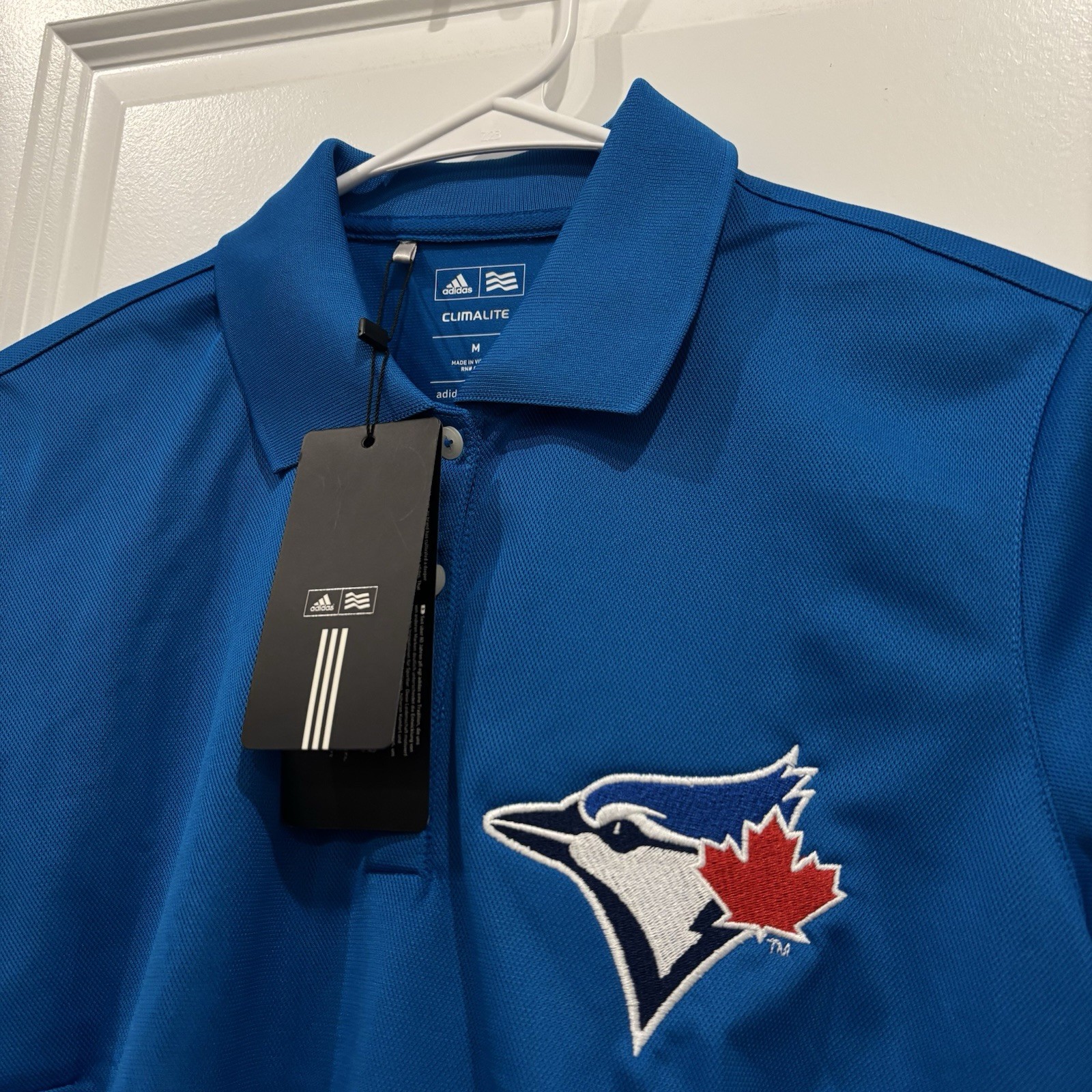 Adidas Golf Toronto Blue Jays Women’s Medium Polo Shirt thumbnail 3