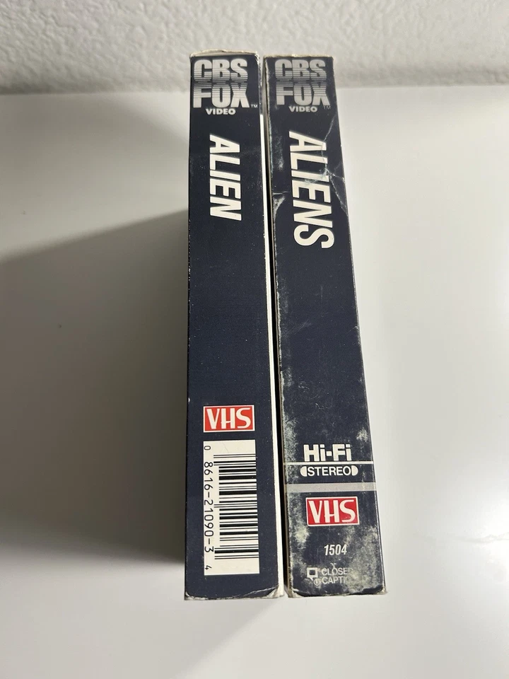 Alien & Aliens VHS 1986 Sci-Fi Thriller Original Releases Video Lot (2) - READ - Image 3 of 4