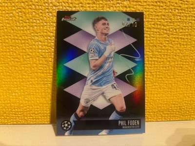 Topps Finest Phil Foden Manchester City Football Card 02/10 Limited