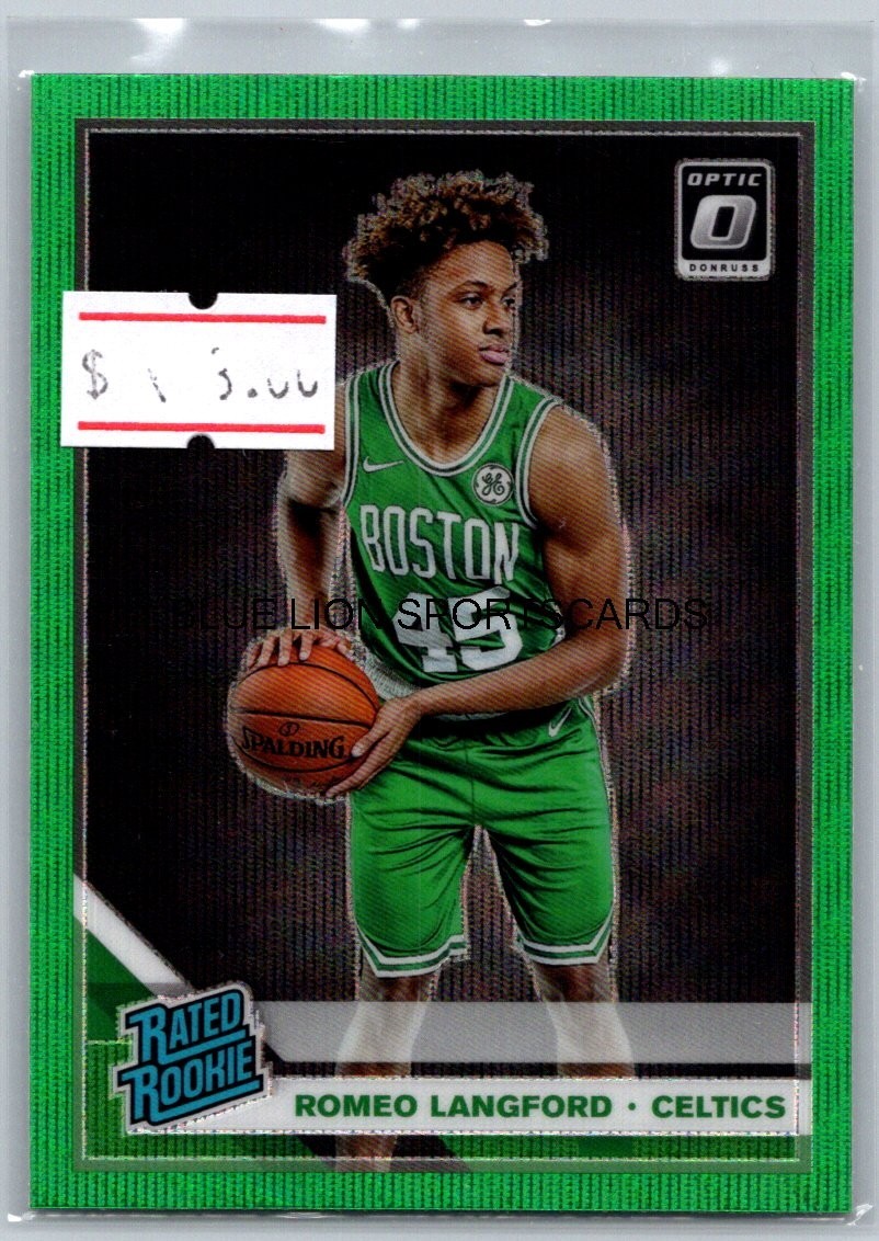 2019-20 Donruss Optic Green Wave #182 Romeo Langford RR