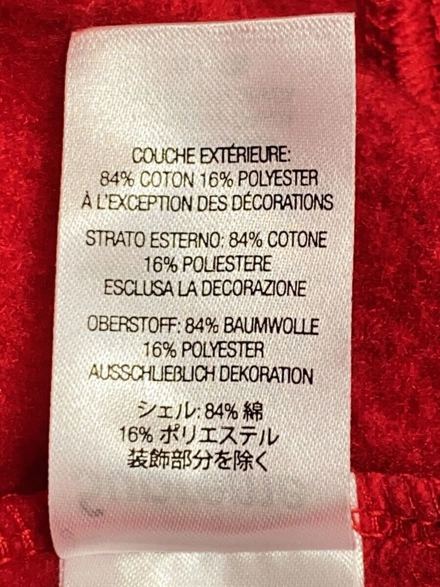 Felpa con cappuccio Supreme M cotone rossa usata