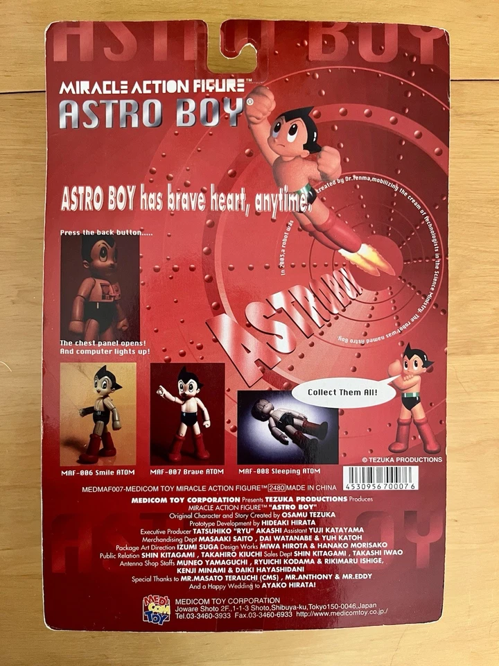 Figura de acción Astro Boy Miracle de Medicom - BRAVE ATOM Tetsuwan Atomu Nueva en caja Foto 2 de 4