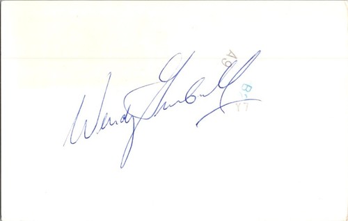1970's -Wendy Turnbull- Signed/Autograph/Auto Postcard Tennis
