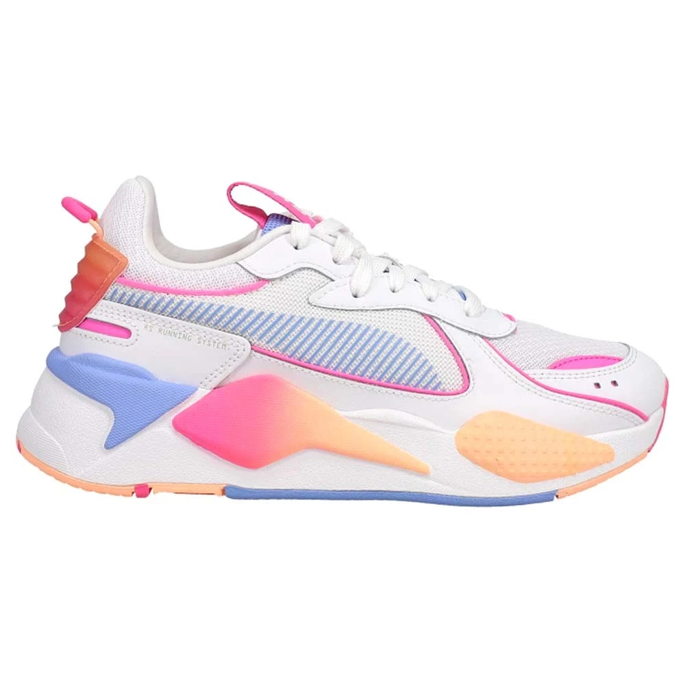 PUMA RsX Pop Lace Up Donna Arancione Rosa Viola Bianco Sneakers Scarpe Casual 3