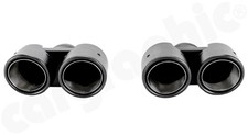 CARGRAPHIC Sport-Endrohre 89mm Sicht-Carbon Matt Finish 997 997.2 Turbo Turbo S