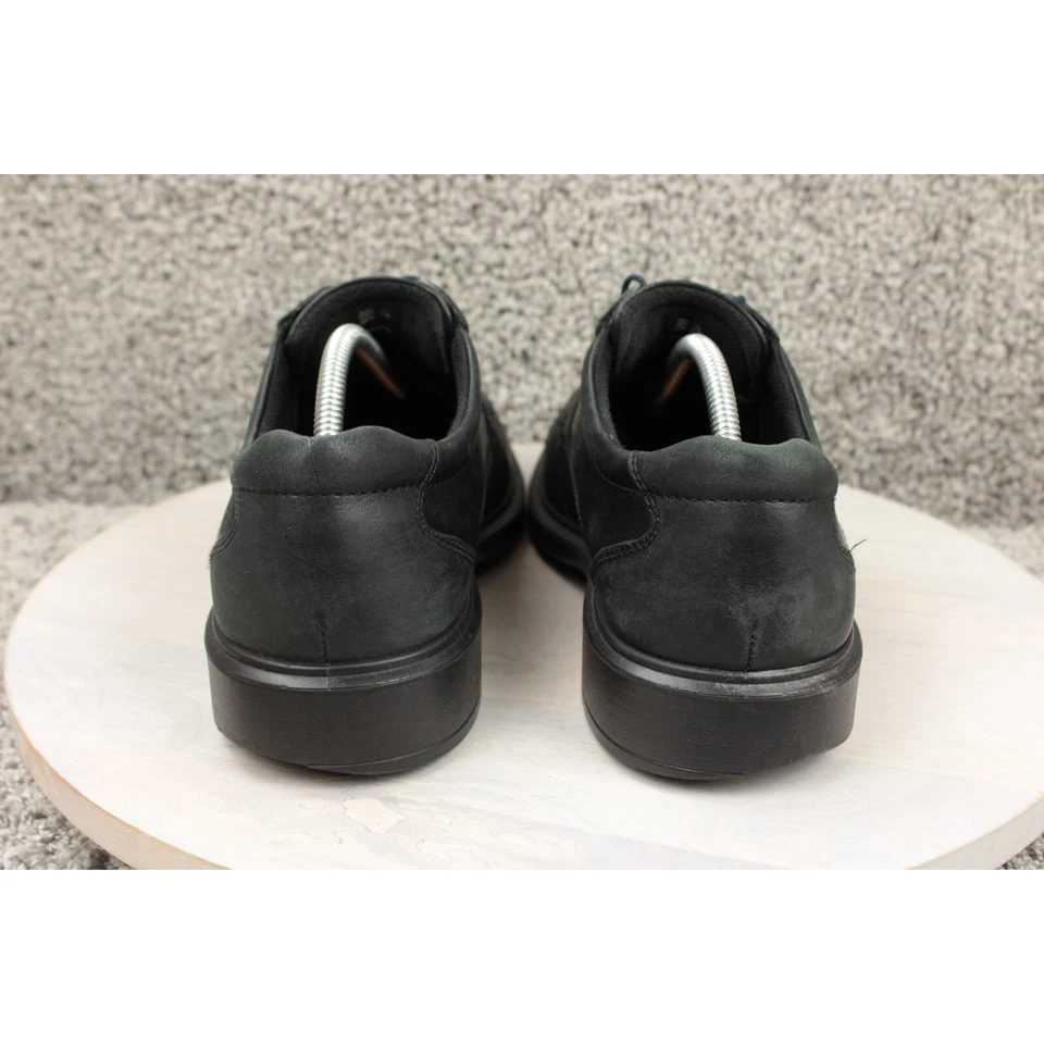 Zapatos Oxford de Cuero ECCO para Hombres 11 Negros Cómodos Vestido Con Cordones Caminar Trabajo Foto 4 de 4