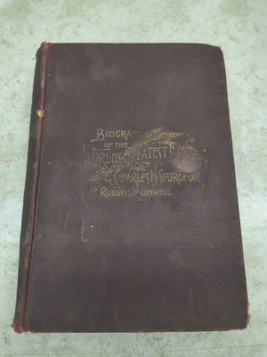 #ad Life of Charles Spurgeon ATQ VTG Book 1st Ed 1892 Biography Conwell RARE $399.00