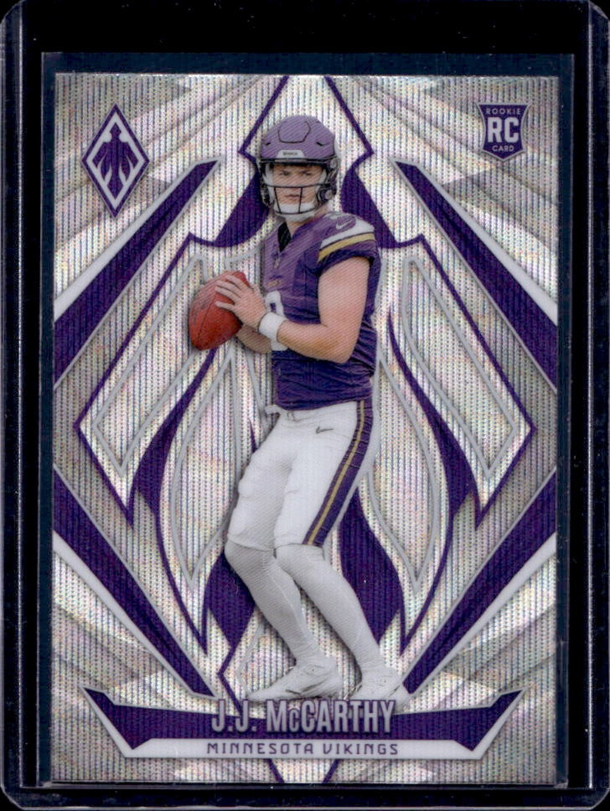 2024 Phoenix J.J. McCarthy RC Wave Rookie #185 Vikings
