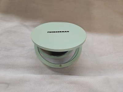 Tweezerman Mini Magnifying, Compact, Portable make up Mirror 3   green $25 VG