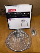 Delta Greenwich Bath Hardware Towel Ring Chrome Finish 138272 OB NEW