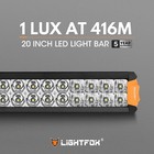 Lightfox 20inch Osram LED Light Bar Slim Dual Row Spot Flood Combo Lamp Offroad