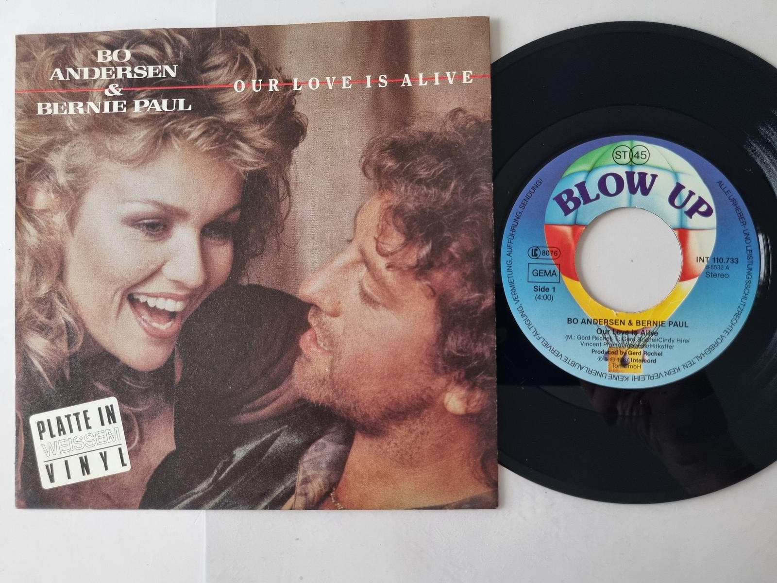 Bo Andersen & Bernie Paul - Our love is alive 7'' Vinyl Germany
