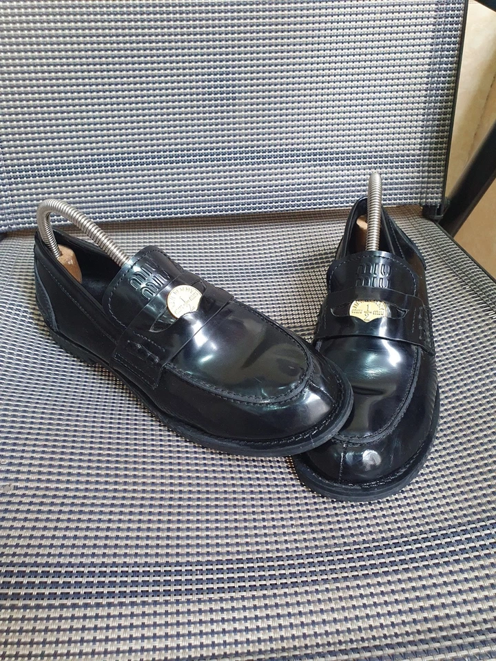 miu miu penny loafers - Image 3 of 4
