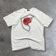 Famous Stars and Straps White Graphic Print T-Shirt Mens Size L