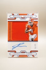2022 Panini National Treasures KADARIUS TONEY - SILHOUETTES PATCH AUTO /75