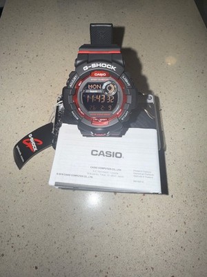 Casio G-Shock GBD-800-1 Bluetooth Black/Red Resin Digital watch New Authentic