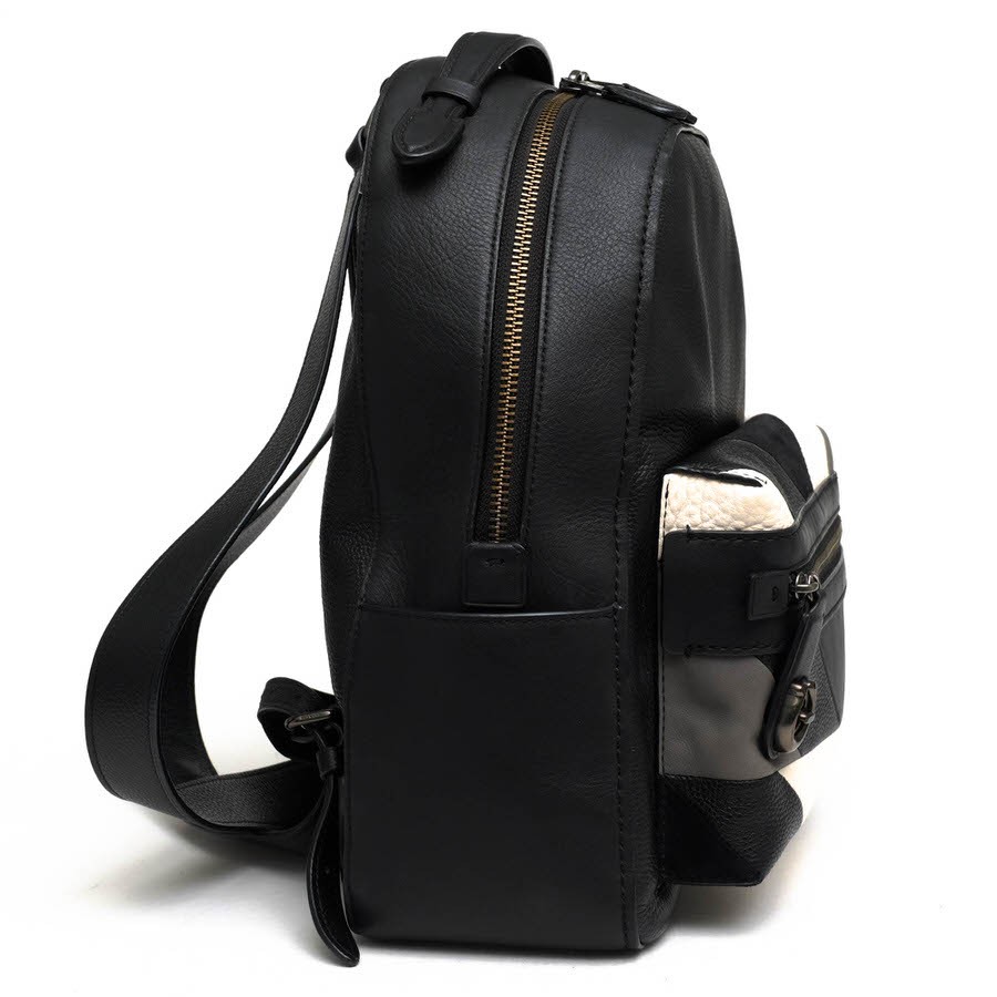 Coach Campus Backpack Patchwork Black Leather Use… - image 4