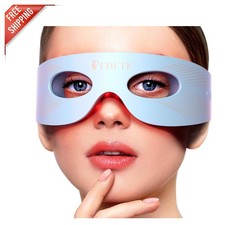 Luxury Silicone Red Light Eye Massager - Effective for Skin Rejuvenation