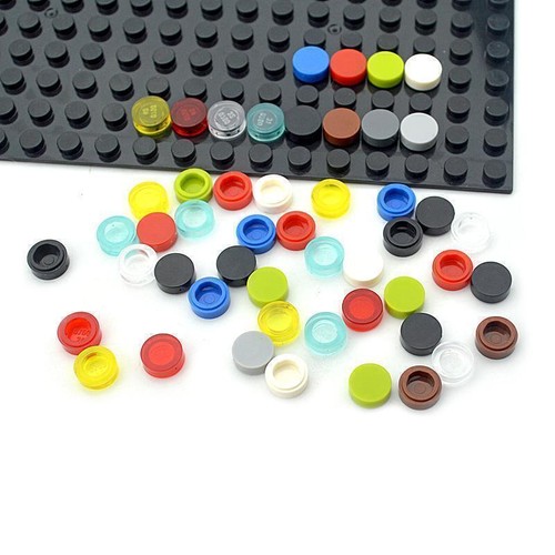 ️450x 1x1 Round Tile Smooth Plate for Lego Compatible 98138 Pick Your Color - Picture 10 of 27