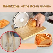 Trancheuse à pain manuelle, épaisseur réglable, qualité supérieure, coupe