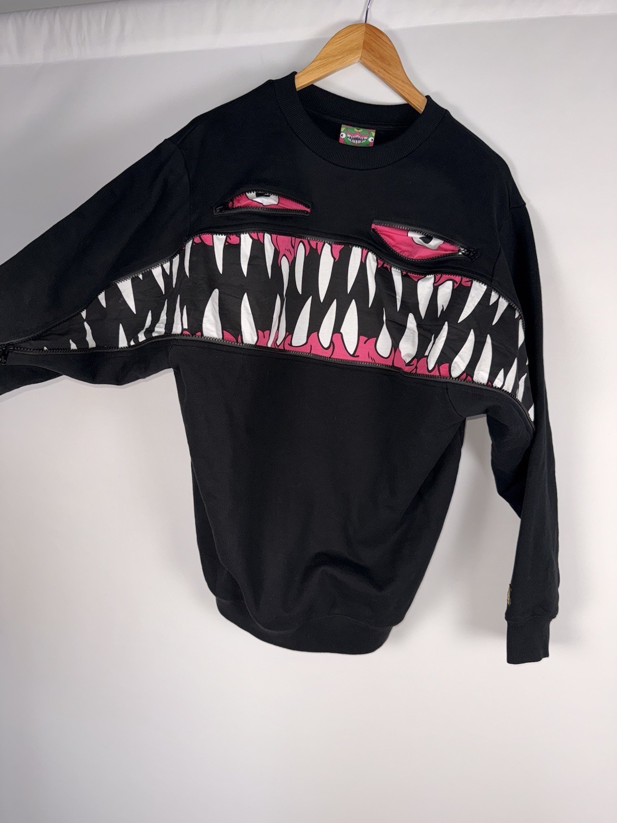 Teddy Fresh And Alex Pardee Collab Monster Sweatshirt Medium Black Designer Goth
