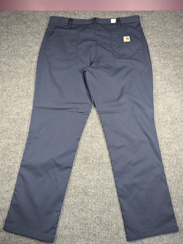 Carhartt Pants Mens 38x32 Blue Ripstop Bicomponent Lighweight Work Pant NEW READ - Picture 2 of 12