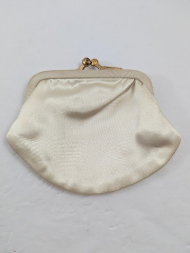 Vintage Magid Purse Beaded Embellished Satin Evening Bag w/ Change Purse 8x5.5" - Picture 13 of 17