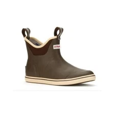 XTRATUF Ladies Brown 6" Rubber Ankle Deck Boots XWAB900