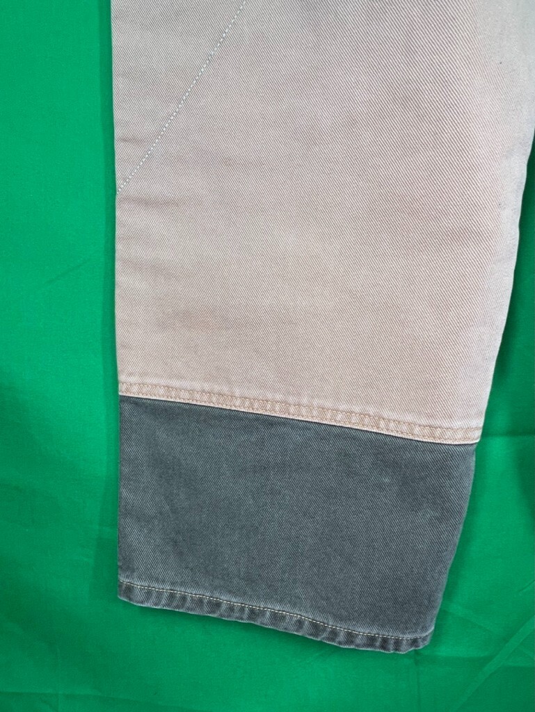 Supreme Two panel 2-Tone Paneled Jean Jeans Brown Green Size Supreme Two panel 2-Tone Paneled Jean Jeans Brown Green Size