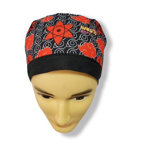 Red Cloud Ninja short Surgical Scrub Hat Scrub Cap USA Made men anime - Picture 2 of 3